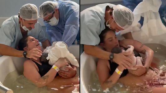 Juana Repetto y el video más emotivo del parto de Belisario con un especial pedido