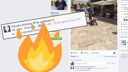 Tremendo comentario de Pampita en el Facebook de Marley sobre una foto de la China Suárez