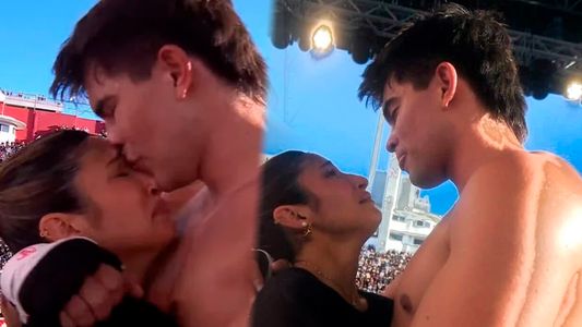 El video del beso apasionado de la novia de Fernando Báez Sosa y el nieto de Carlos Monzón