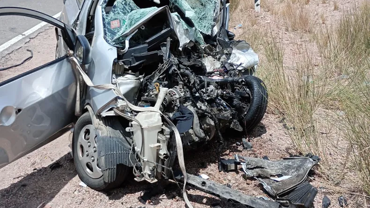 As&iacute; qued&oacute; el auto de las turistas chilenas. (Foto: Sitio Andino)