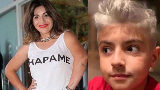 Gianinna Maradona se defendió de las críticas por el pelo plateado de Benjamín