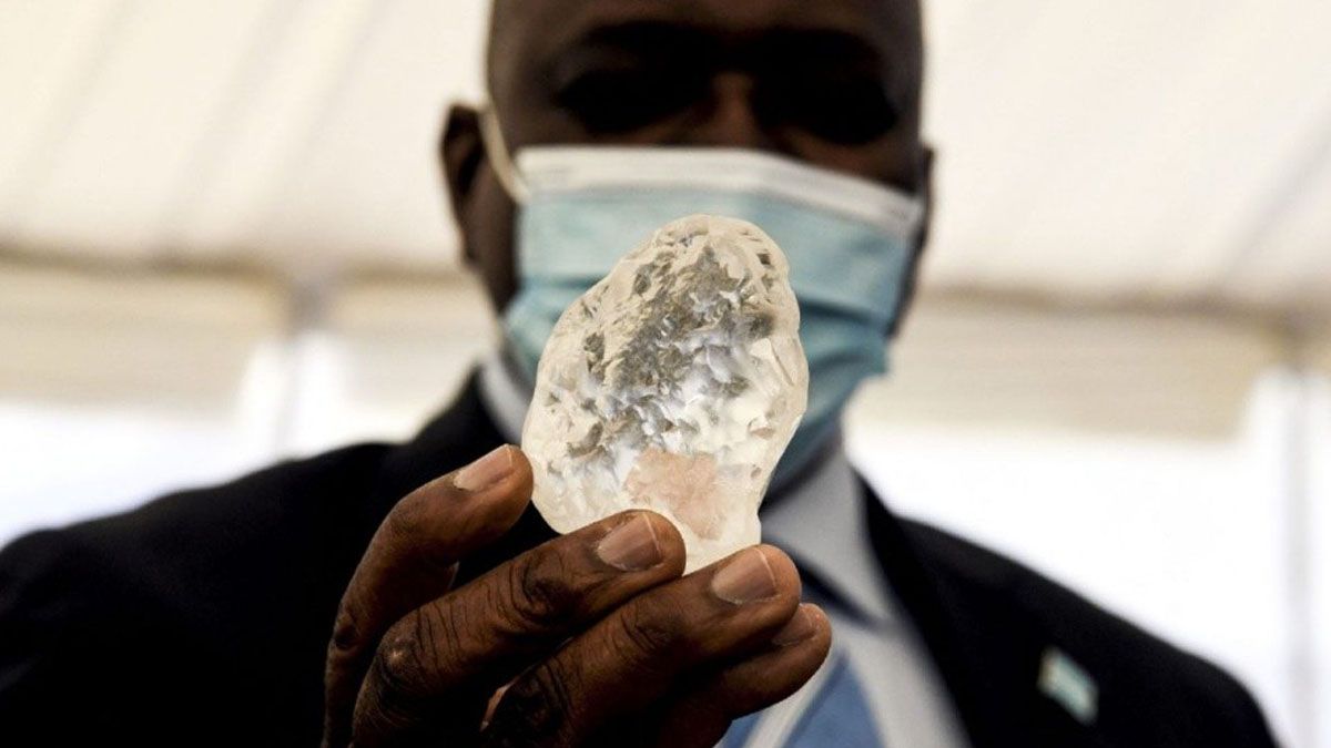 El diamante hallado en Botswana