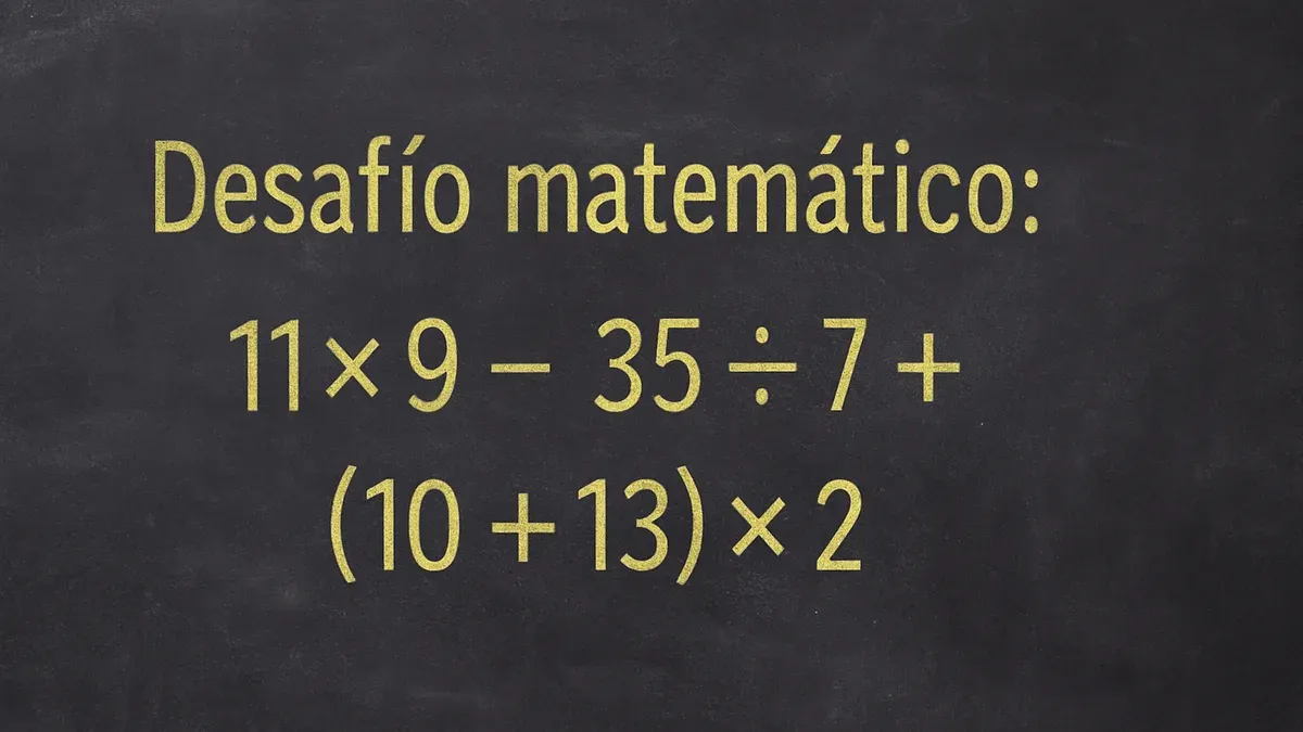 Imagen de pizarra para Desafío Matemático: esta cuenta pone a prueba tu lectura de signos