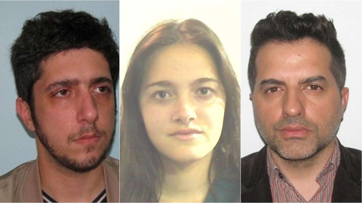 Jey Mammon, Oriana Sabatini y Ángel de Brito. 
