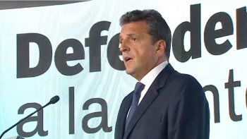 Sergio Massa: El presidente debe parar la pelota y convocar a todos los líderes de la oposición, incluida a la expresidenta
