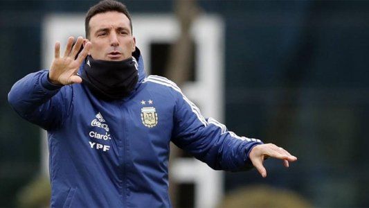 Scaloni probó el equipo para enfrentar a Colombia el martes