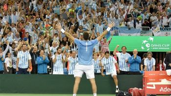 Mirá a quién le regaló la raqueta Del Potro tras la victoria en la Copa Davis