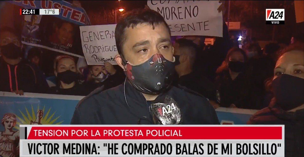 He comprado balas de mi bolsillo: el duro relato de un policía en medio de los reclamos