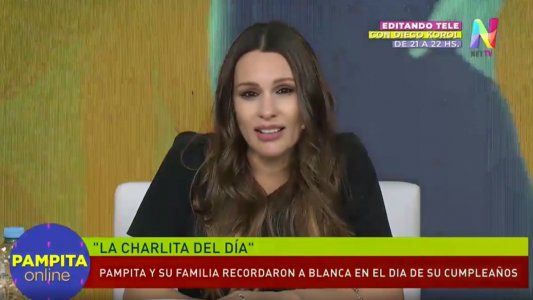 Pampita se refirió al encuentro con La China Suárez en el homenaje a Blanca