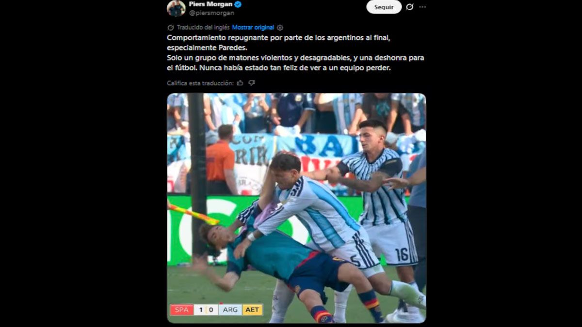 Los comentarios del periodista Morgan motivaron la respuesta del ministro Luis Caputo. (foto: Cuenta de X de Morgan)
