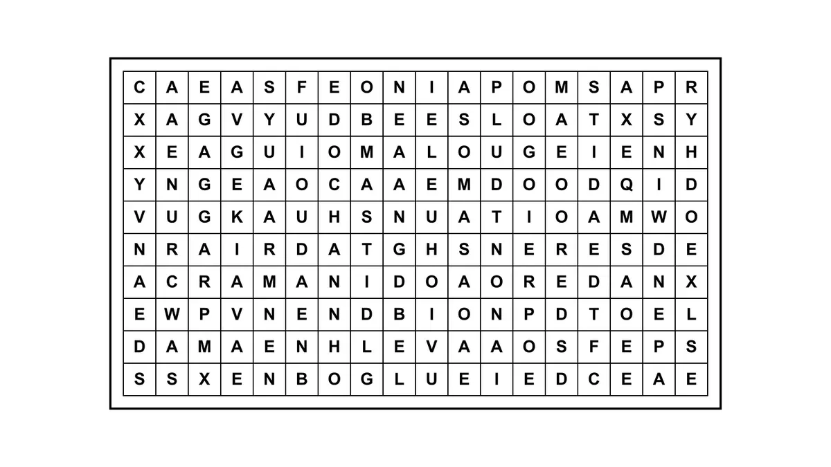 Encontrá la frase escondida en una sopa de letras con una cita célebre