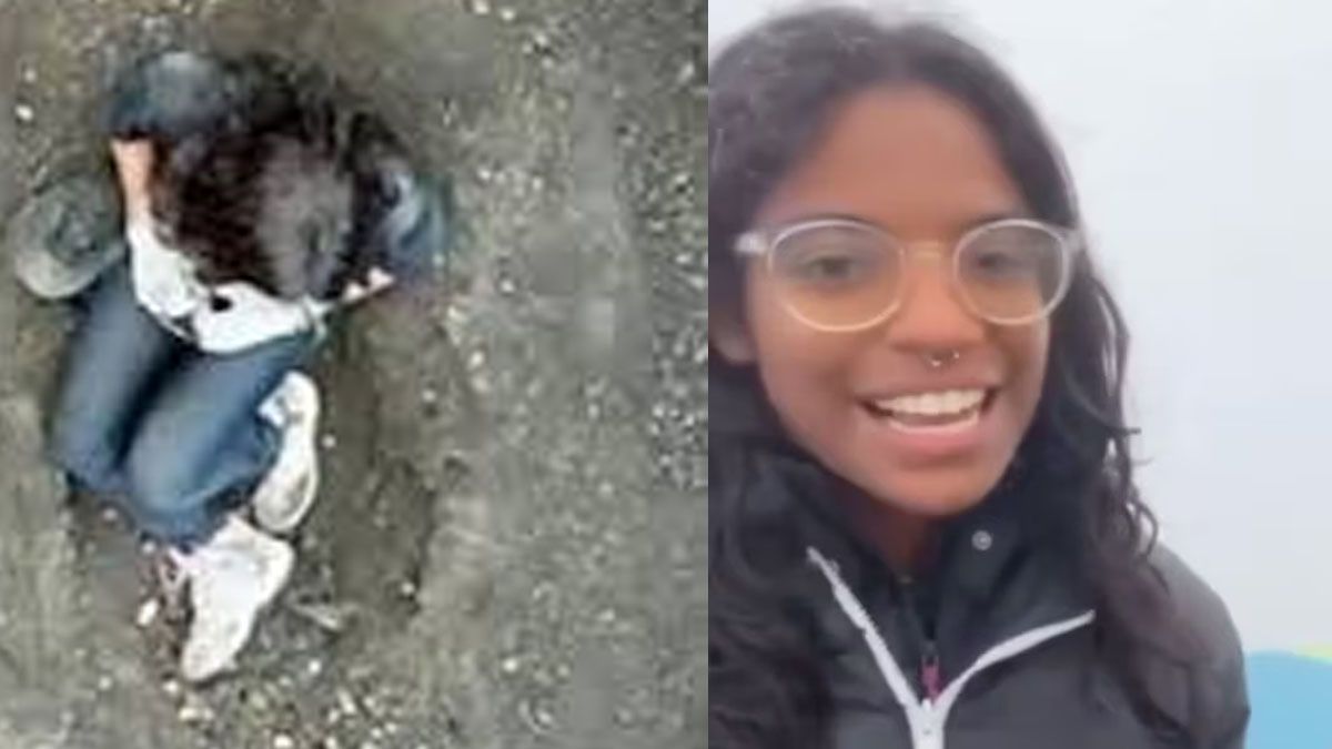 La joven cayó 500 metros por el suelo muy resbaladizo del volcán. Un último video la muestra antes de la tragedia. (Foto: A24.com)