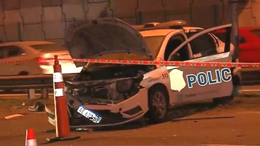 Persecución y tiros en la Panamericana: secuestraron a un hombre y chocaron contra dos patrulleros