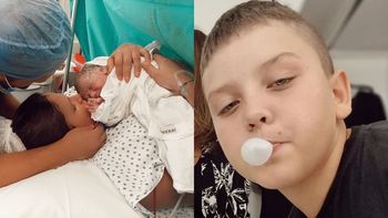 Thiago conoció a su sobrino Salvador, el hijo de sus hermanos Barbie Vélez y Lucas Rodríguez: la foto