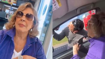 Georgina Barbarossa quedó varada en la ruta y se puso a charlar con camioneros en medio de espera: los videos