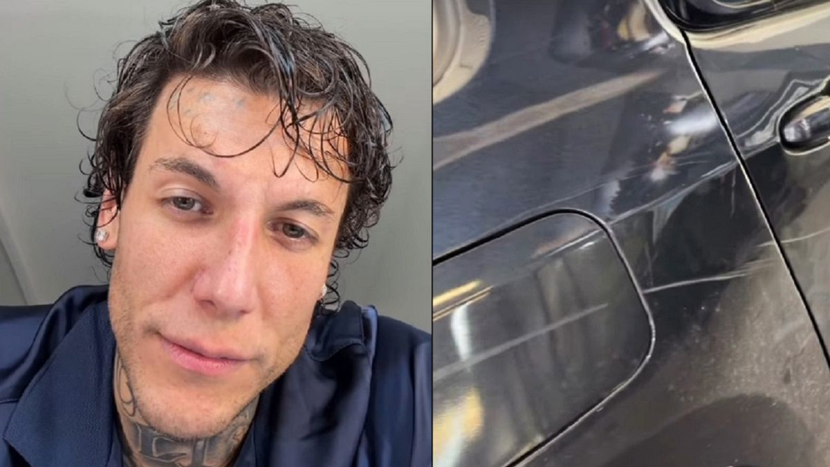 Le rayaron la camioneta y Alex Caniggia explotó de furia en un video: La envidia mata