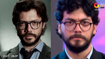 Impactante parecido con el Profesor de La casa de Papel en el programa de Guido Kaczka