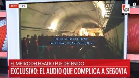 El audio que complica a Segovia: Hay que tirar piedras antes de salir
