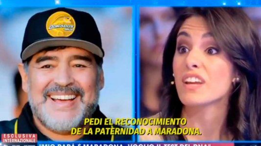 Sorpresiva aparición de Magalí, la supuesta sexta hija de Maradona, en la televisión italiana