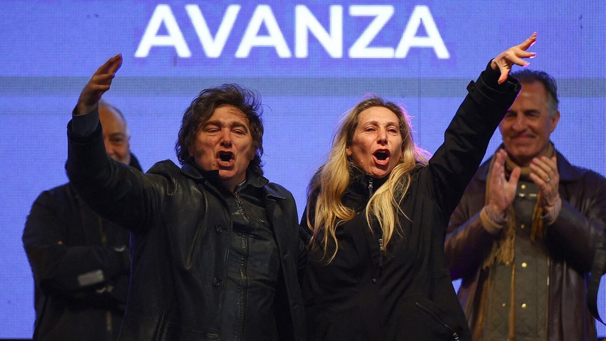 El presidente argentino Javier Milei y la secretaria general de la Presidencia Karina Milei. (Foto: REUTERS)