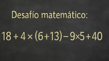Desafío matemático: ¿lo podés resolver en menos de 10 segundos?