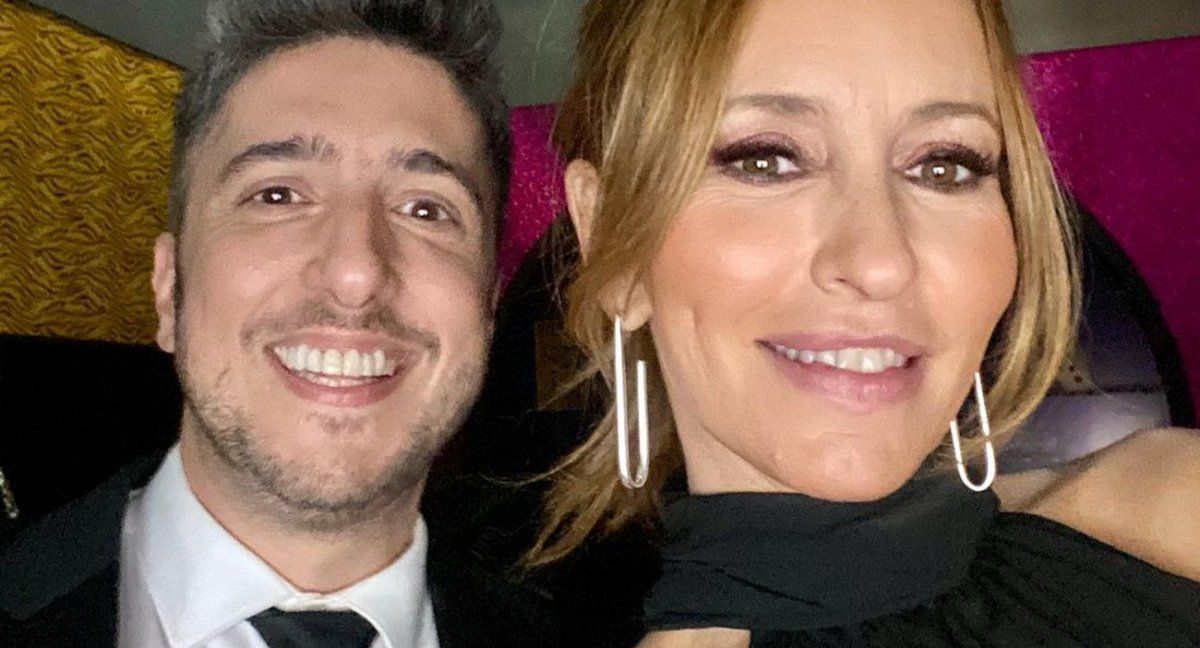 El día que Maradona besó de prepo a Analía Franchín
