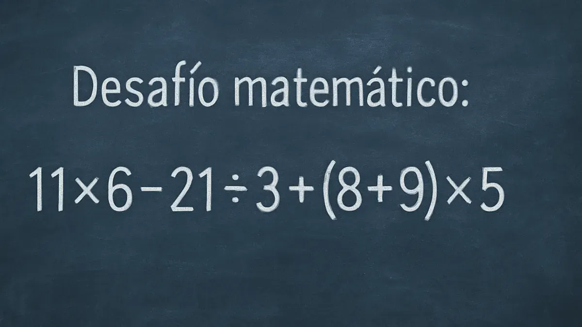 Imagen de pizarra para Desafío Matemático: este juego numérico puede sorprenderte al resolver