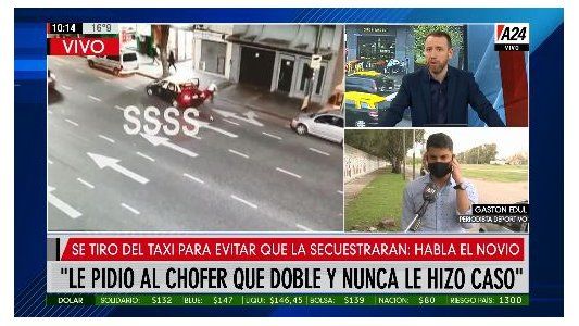 Así se tiró del taxi la joven secuestrada por el chofer del auto