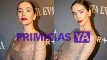 El impactante look de Natalia Oreiro en la avant premiere de la serie Santa Evita