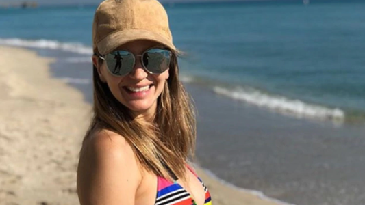 Marcela Kloosterboer lució su pancita de cuatro meses