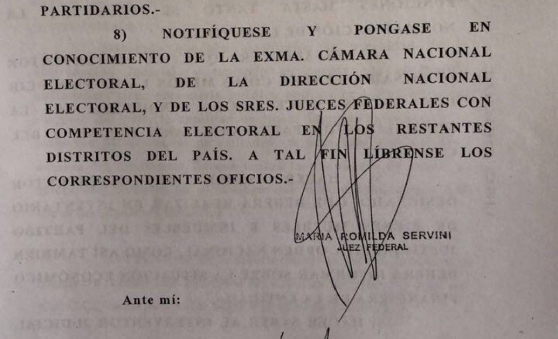 Alerta peronismo: la jueza Servini intervino el PJ nacional y puso a Barrionuevo a cargo de todo