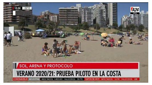 A24 en Mar del Plata: así se realizan los controles en la playa