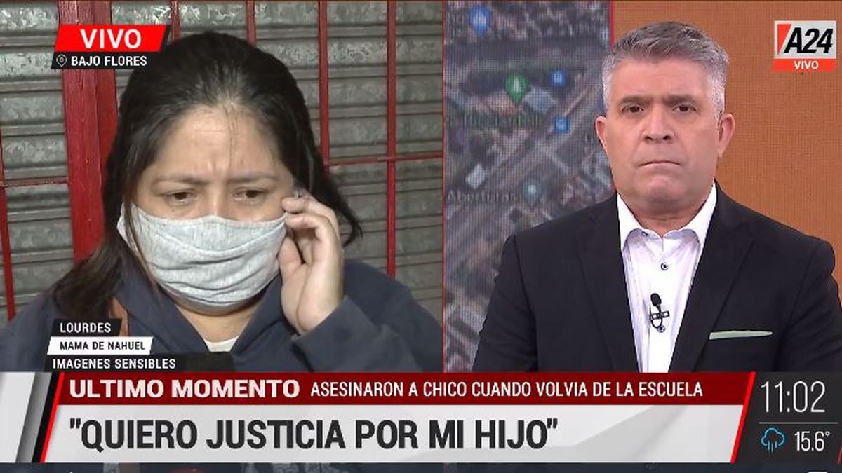 El dolor de la madre de Nahuel