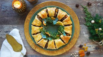 Navidad low cost: la receta de corona de hojaldre salada que va a protagonizar estas fiestas