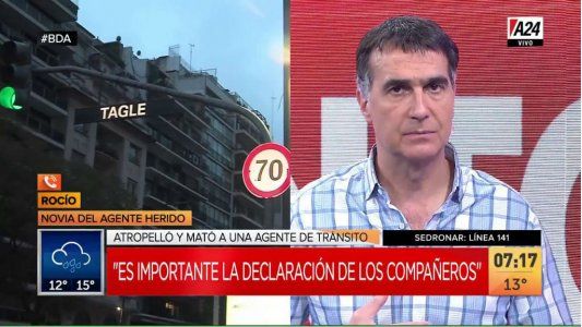 La novia del agente atropellado aseguró que Veppo venía con exceso de velocidad