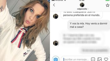 El chat caliente de Agustina Kämpfer con su novio: Soy feliz cuando...