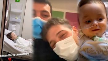 El video del emotivo encuentro de Santi Maratea y Emita el día que le aplicaron el medicamento