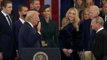 Trump juró como el 47° presidente de los Estados Unidos. (Foto: Captura de TV)