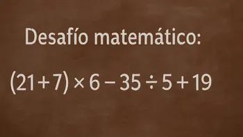 Desafío Matemático: esta cuenta con signos para resolver sin mirar la respuesta