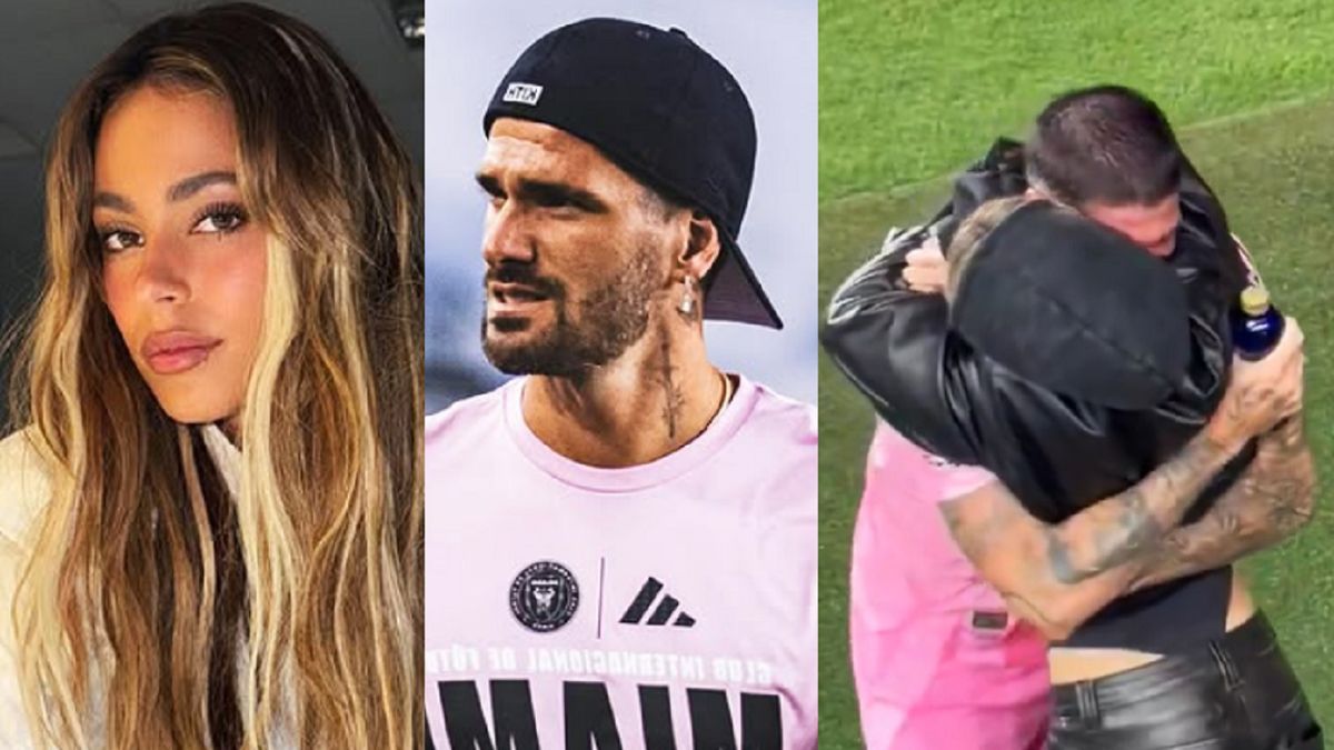 El video del romántico beso de Tini Stoessel y Rodrigo De Paul tras gritar campeón con el Inter Miami