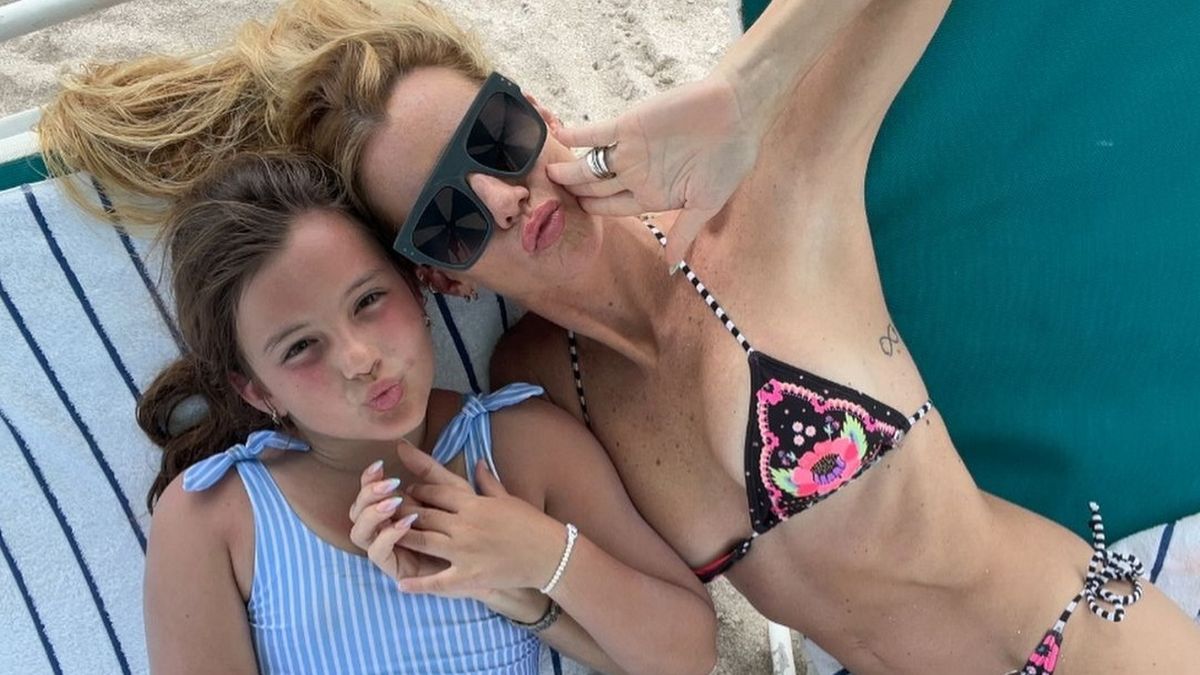 El dulce saludo de cumpleaños de Nicole Neumann a su hija Sienna: La chiquita de mamá