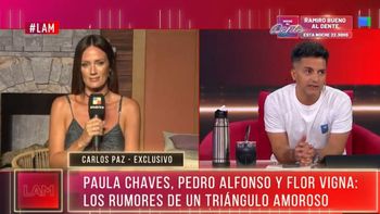 paula chaves revelo como encaro a pedro alfonso por el supuesto romance con flor vigna