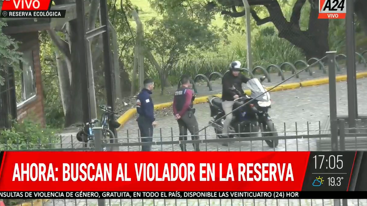 Buscan intensamente al presunto violador de la mujer de 57 años en la Reserva Ecológica. 