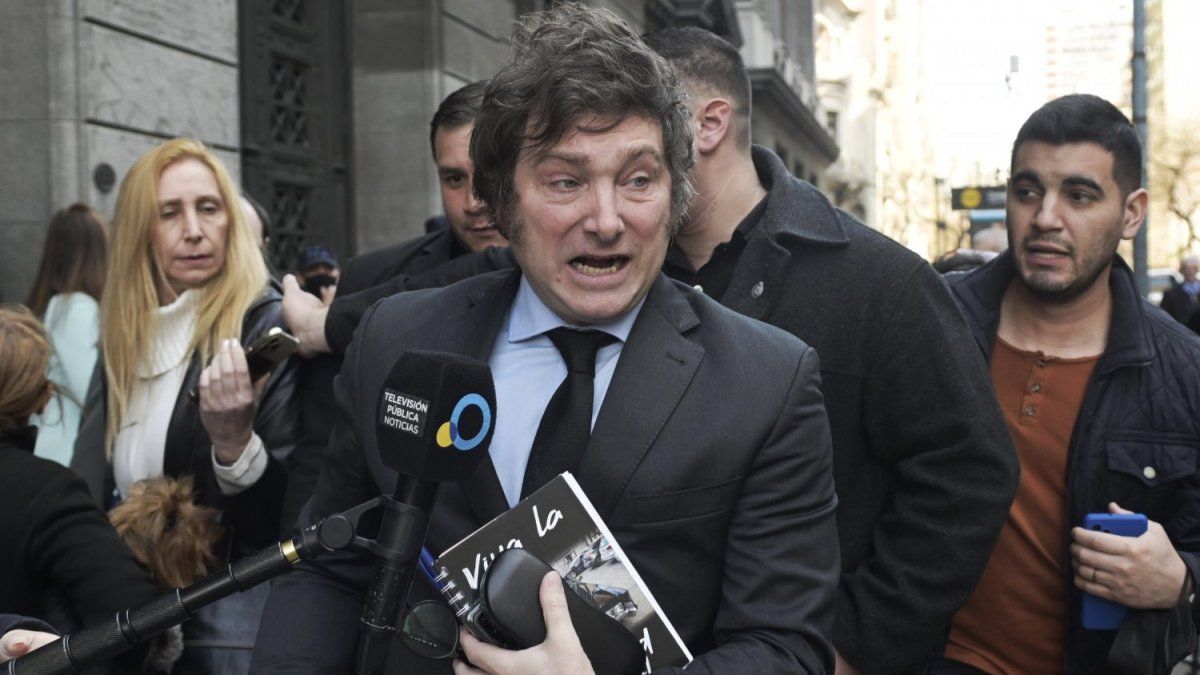 Javier Milei quedó en el centro de la polémica tras el atentado a la vicepresidenta Cristina Kirchner (Foto: Télam).