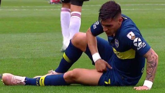Pavón sintió un tirón y se fue llorando del campo de juego