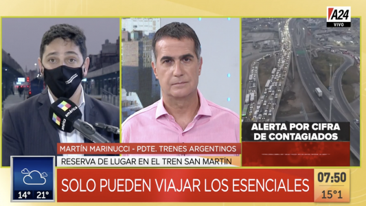 Desde este lunes, la reserva online también es obligatoria en el Tren San Martín y en los primeros días de agosto se habilitará en las líneas Roca y Belgrano