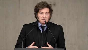 Javier Milei en la Universidad Di Tella. (Foto: Presidencia de la Nación)