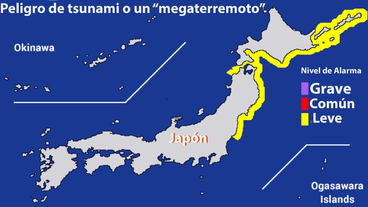 Japón pasó del riesgo de tsunami a uno de un 