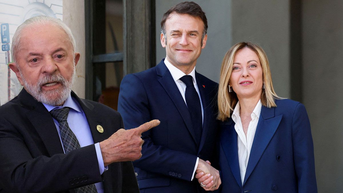 Lula da Silva. El presidente brasile&ntilde;o se&ntilde;ala a Emmanuel Macron y Georgia Meloni como las piedras inesperadas en el camino para el acuerdo de la Uni&oacute;n Europea y el Mercosur. (Foto: A24.com)
