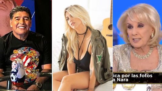 Mirtha Legrand contó que fue testigo del encuentro de Maradona y Wanda: No se podía dormir del ruido